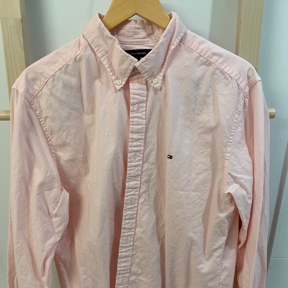 Baby Pink Vintage Thick Button Up - Picture 1 of 2